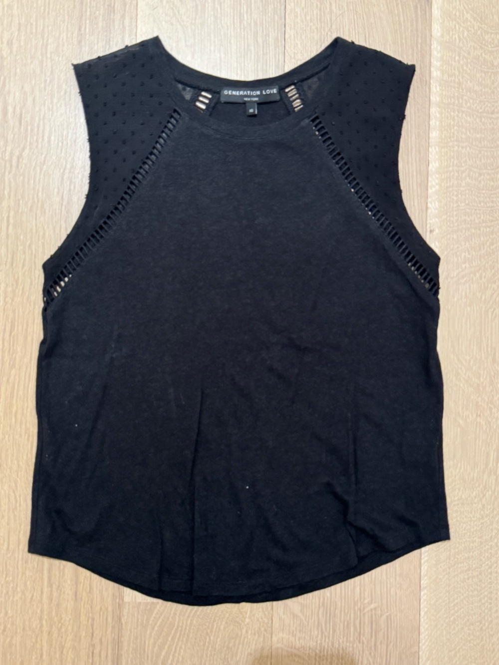 Generation Love Black Sleeveless Top - Size XS